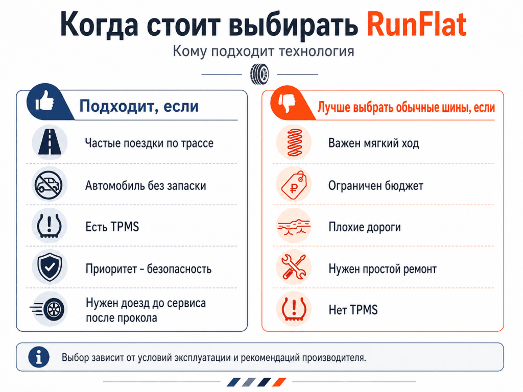 Как выбрать RunFlat перед покупкой
