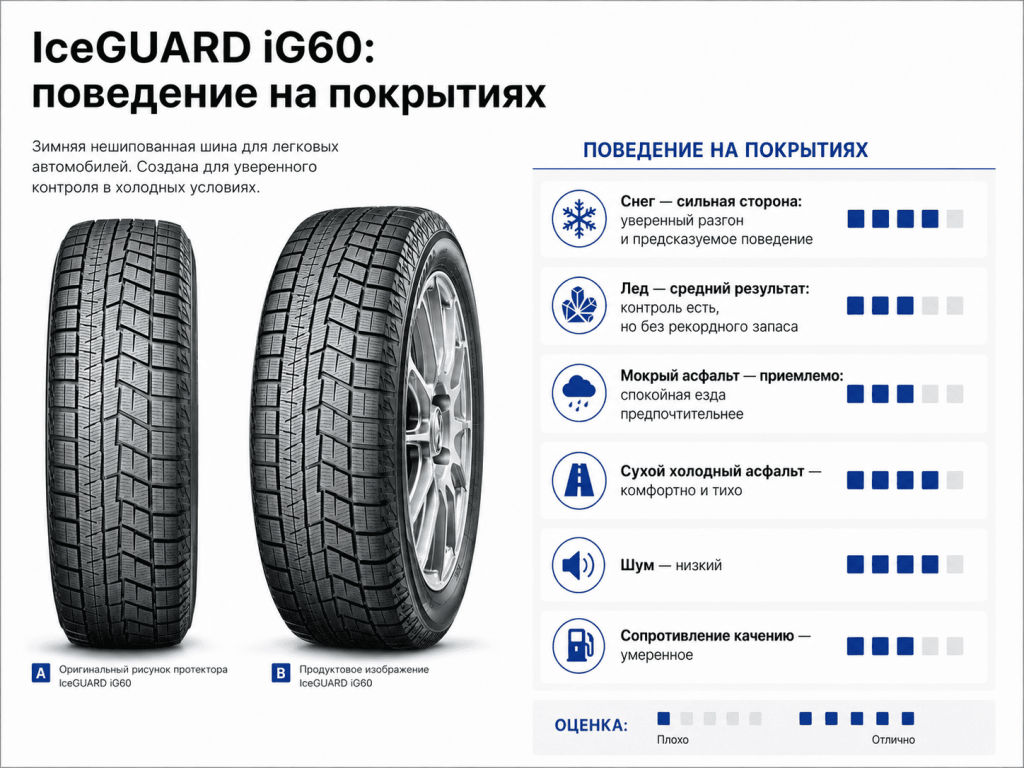 Обзор Yokohama IceGUARD iG60