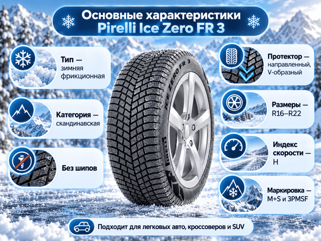 Обзор Pirelli Ice Zero FR 3