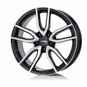 Rial Torino 16x6.5" 5x114.3мм DIA 70.1мм ET 40мм [Diamond Black Front Polished]